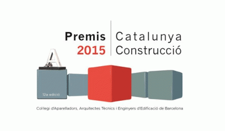 Cartel oficial de los Premios Cataluña Construcción 2015